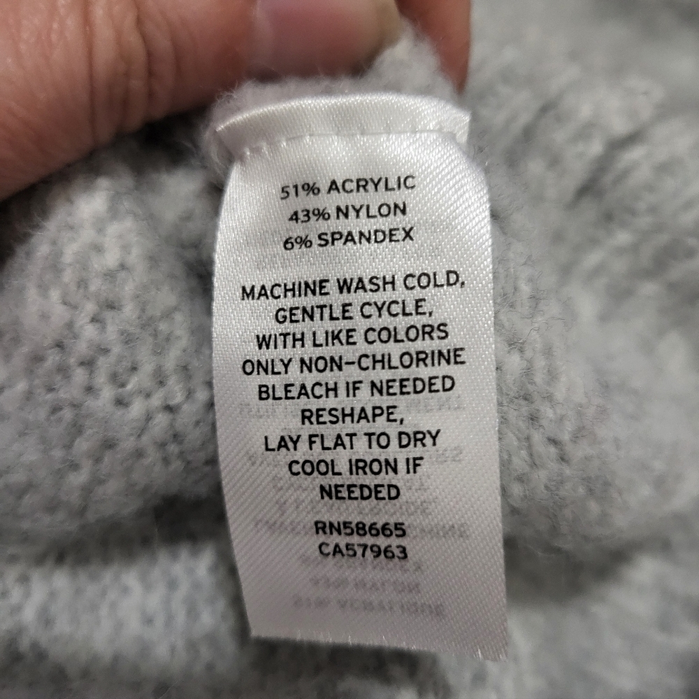 Caslon - Gray Women's Puff Sleeve Sweater- Size S - Picture 2 of 6
